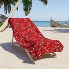 Hanky Code: Red, Rimming Mat Towel