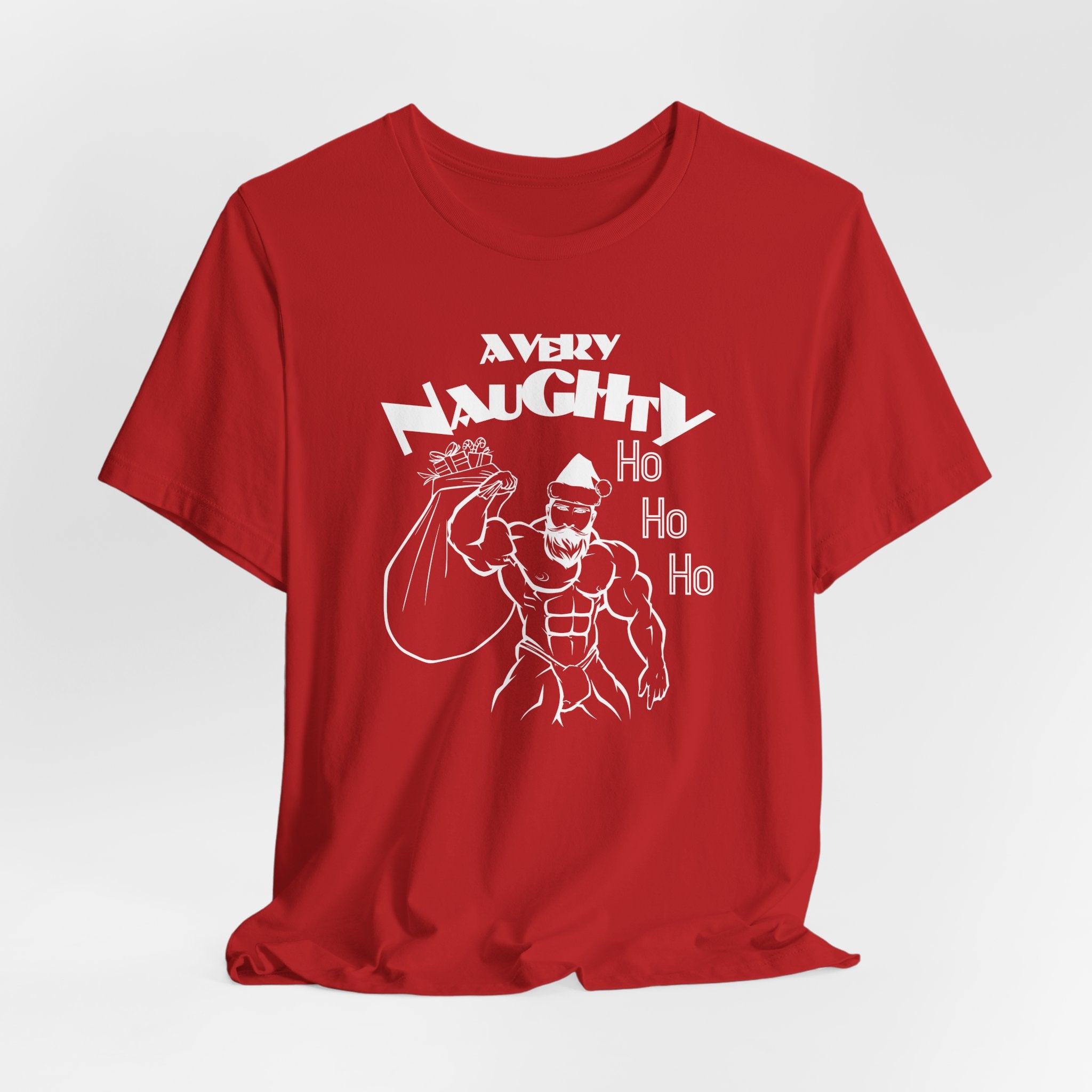 A Very Naughty Ho, Santa Muscle Bear Tee