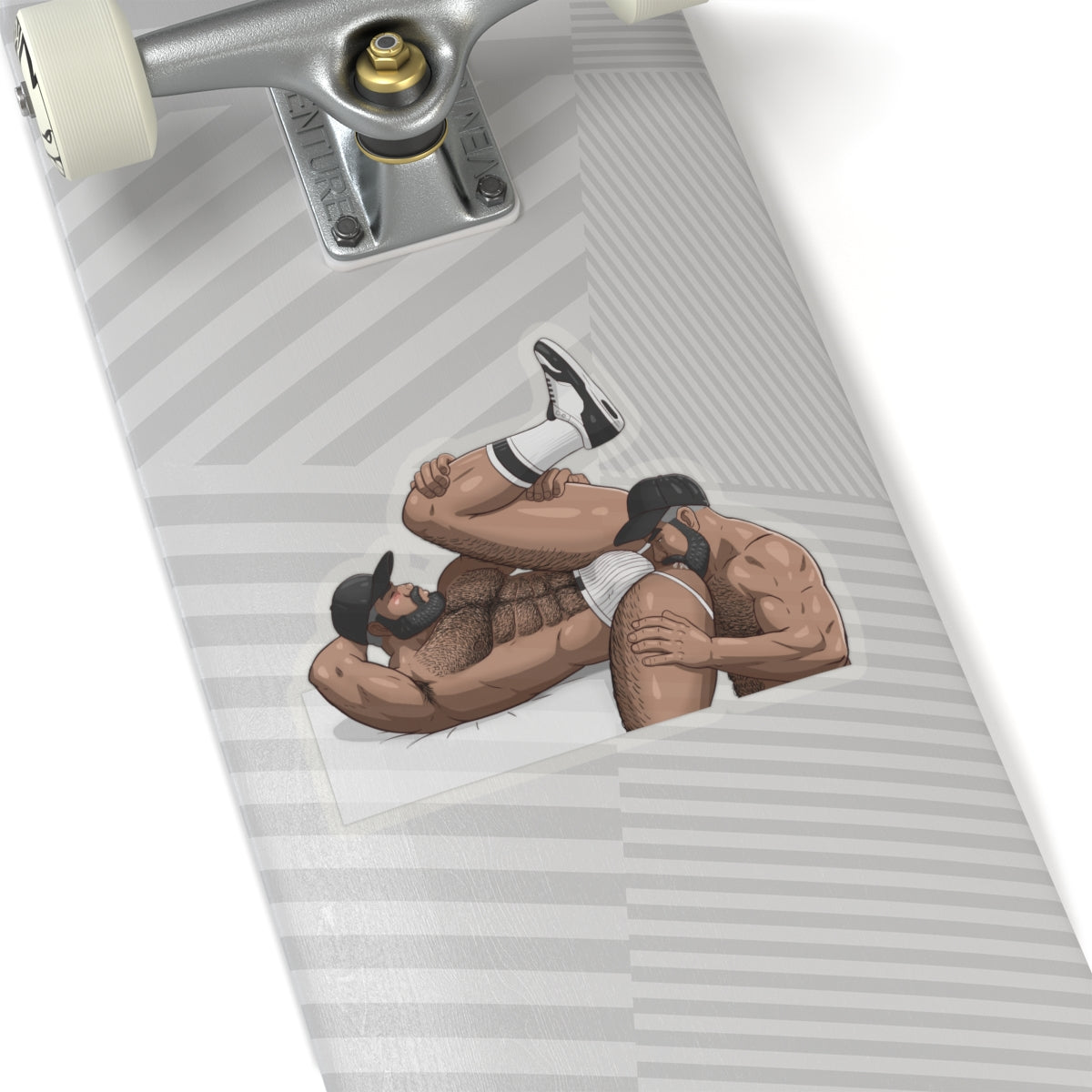 Men Rimming Kiss-Cut Stickers: Black Edition