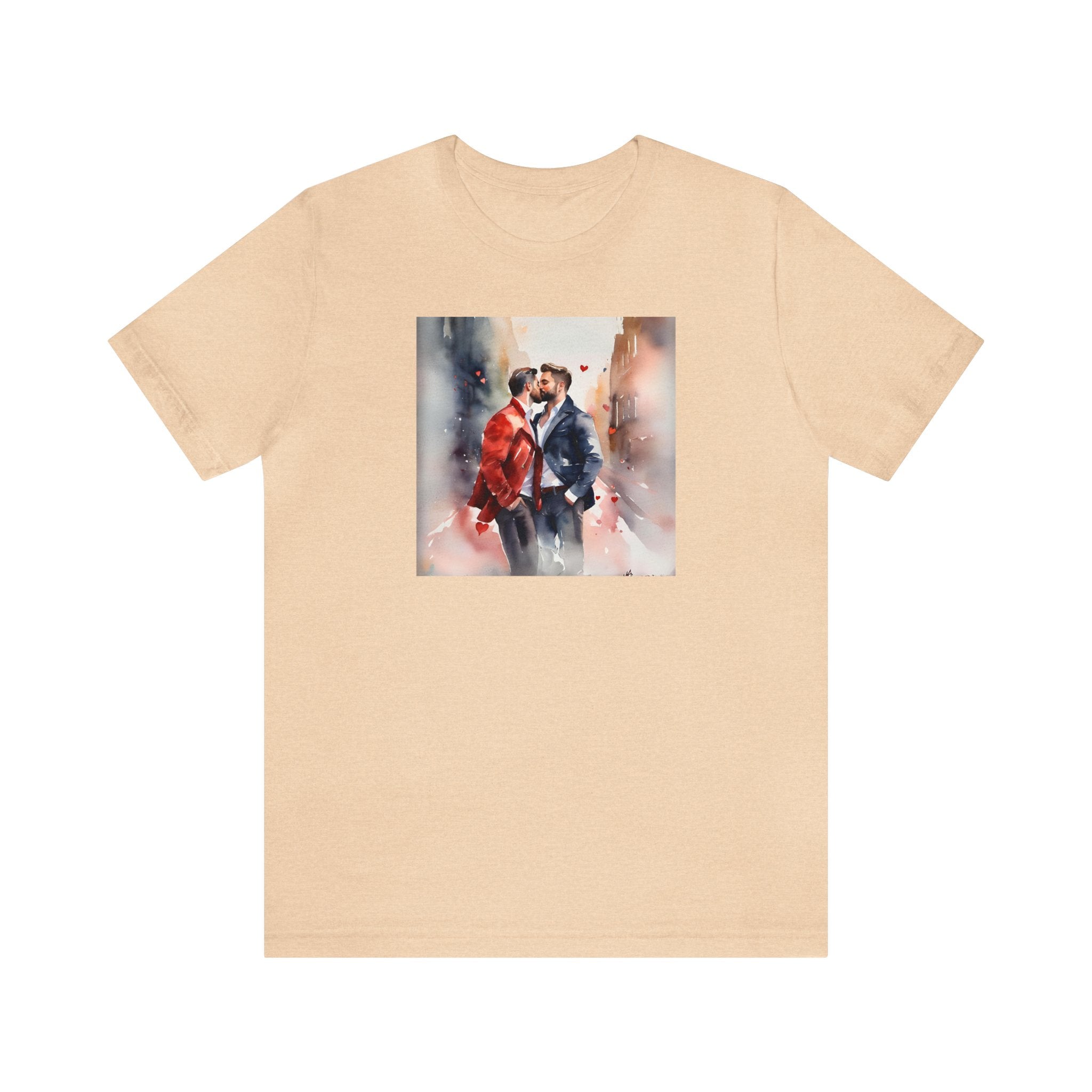 Gay Valentines: "Heartfelt Kiss" Tee - T-Shirt - Twisted Jezebel