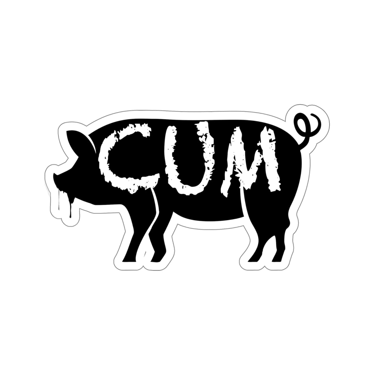 Cum Pig Kiss-Cut Stickers - Kiss-Cut Stickers - Twisted Jezebel