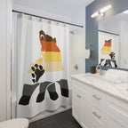 Bear Brotherhood Flag Silhouette Shower Curtain - Shower Curtain - Twisted Jezebel
