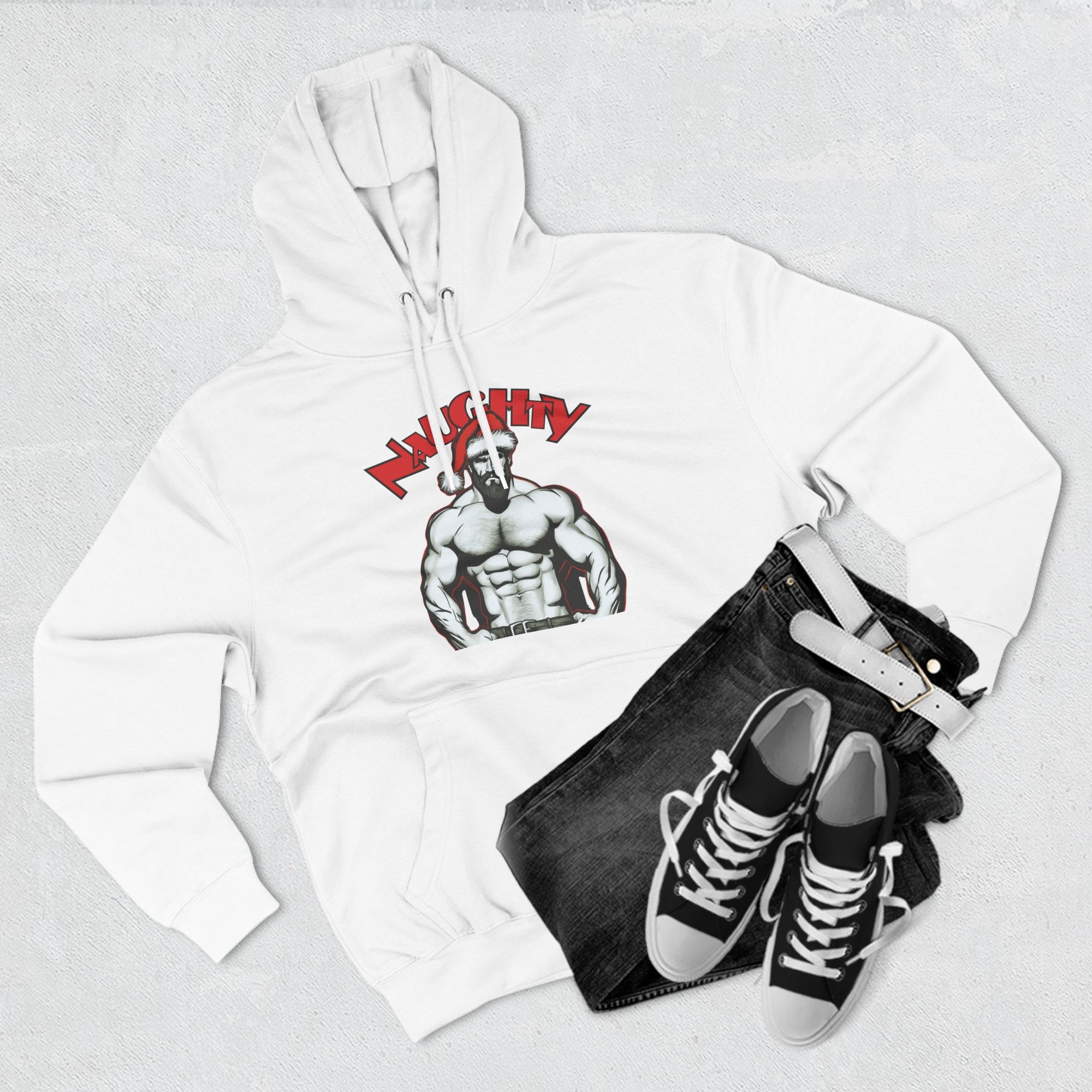 Naughty Daddy Three-Panel Fleece Hoodie