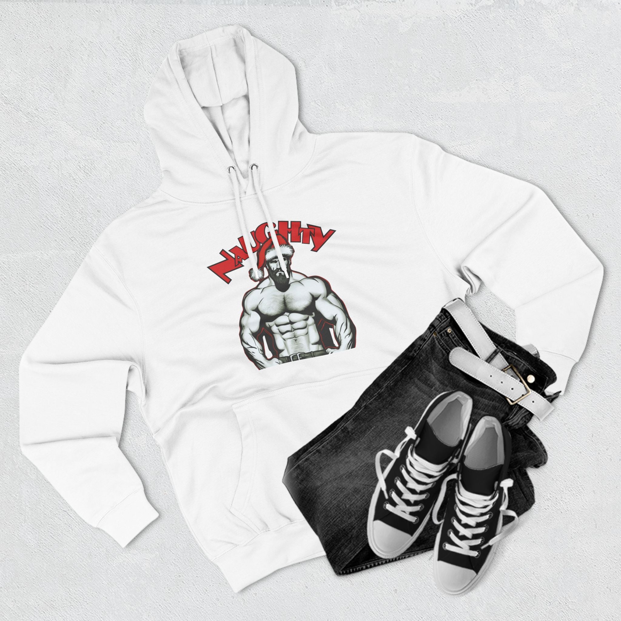 Naughty Daddy Three-Panel Fleece Hoodie