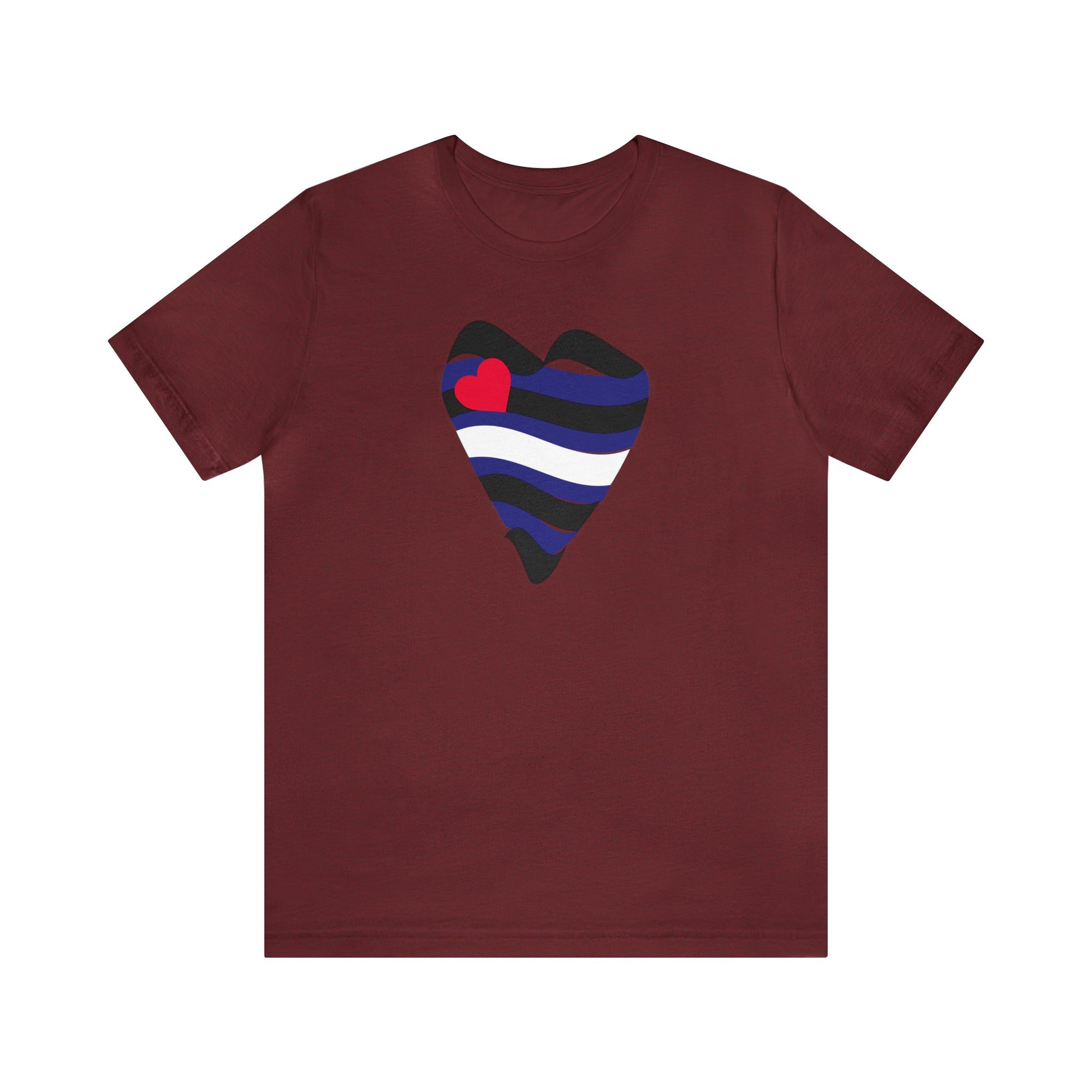 Leather Heart Tee - Tee - Twisted Jezebel