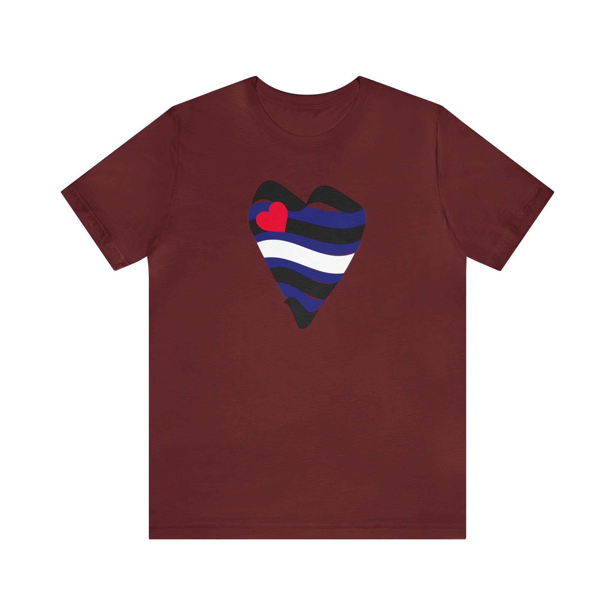Leather Heart Tee - Tee - Twisted Jezebel
