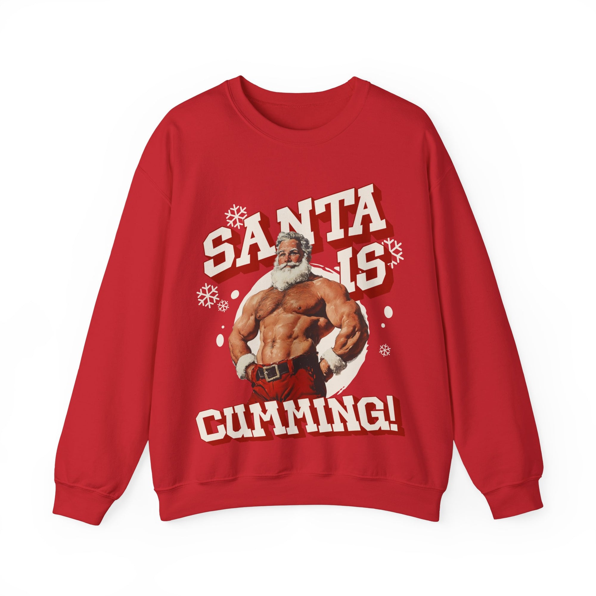 Santa Is Cumming Gildan Pullover