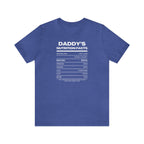 Daddy's Nutrition Facts Tee - Tee - Twisted Jezebel