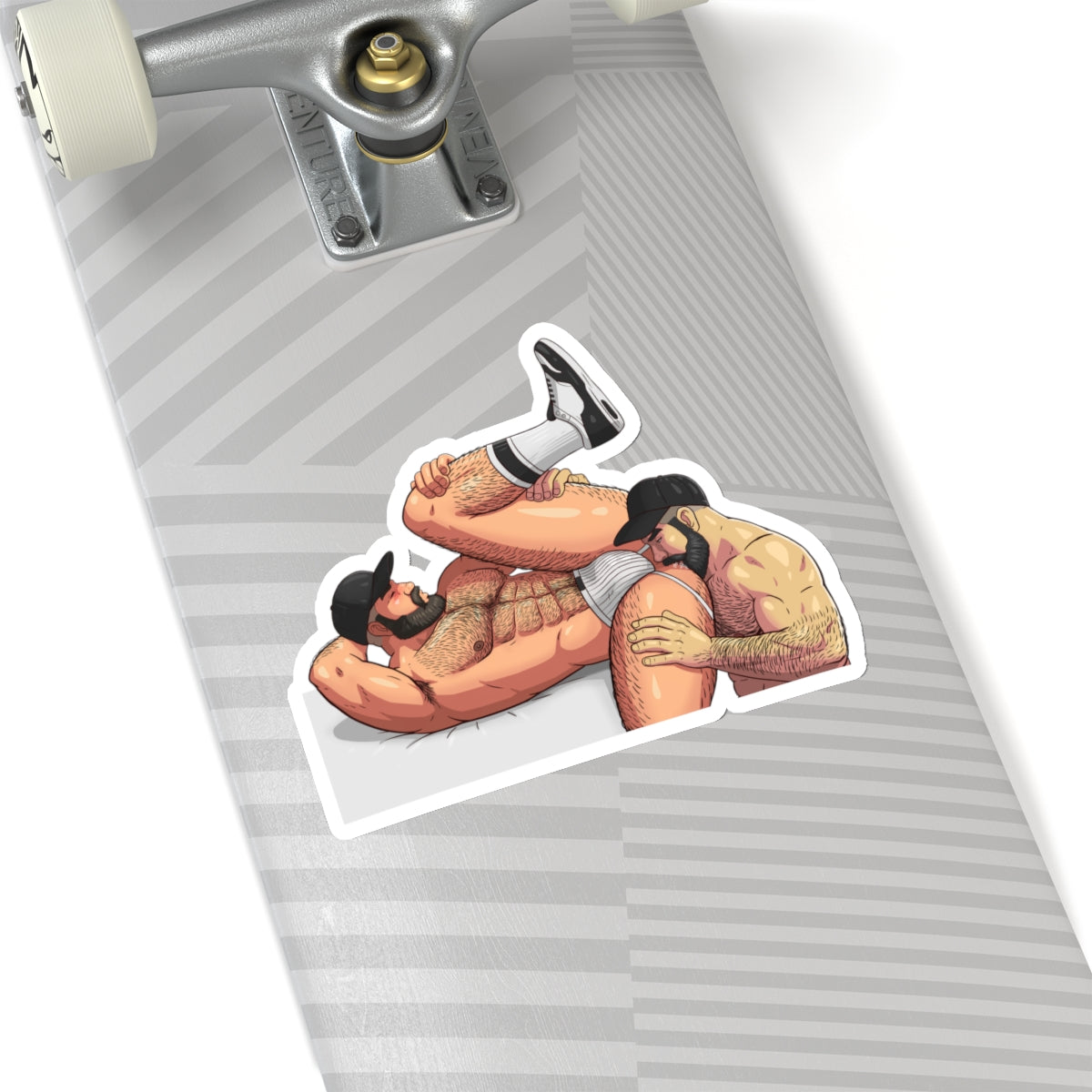 Men Rimming Kiss-Cut Stickers: Color Edition