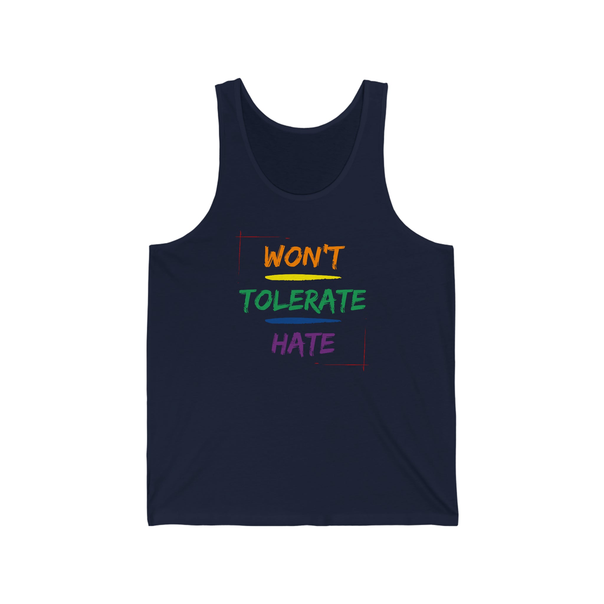 Won't Tolerate Hate Tank - Tank - Twisted Jezebel