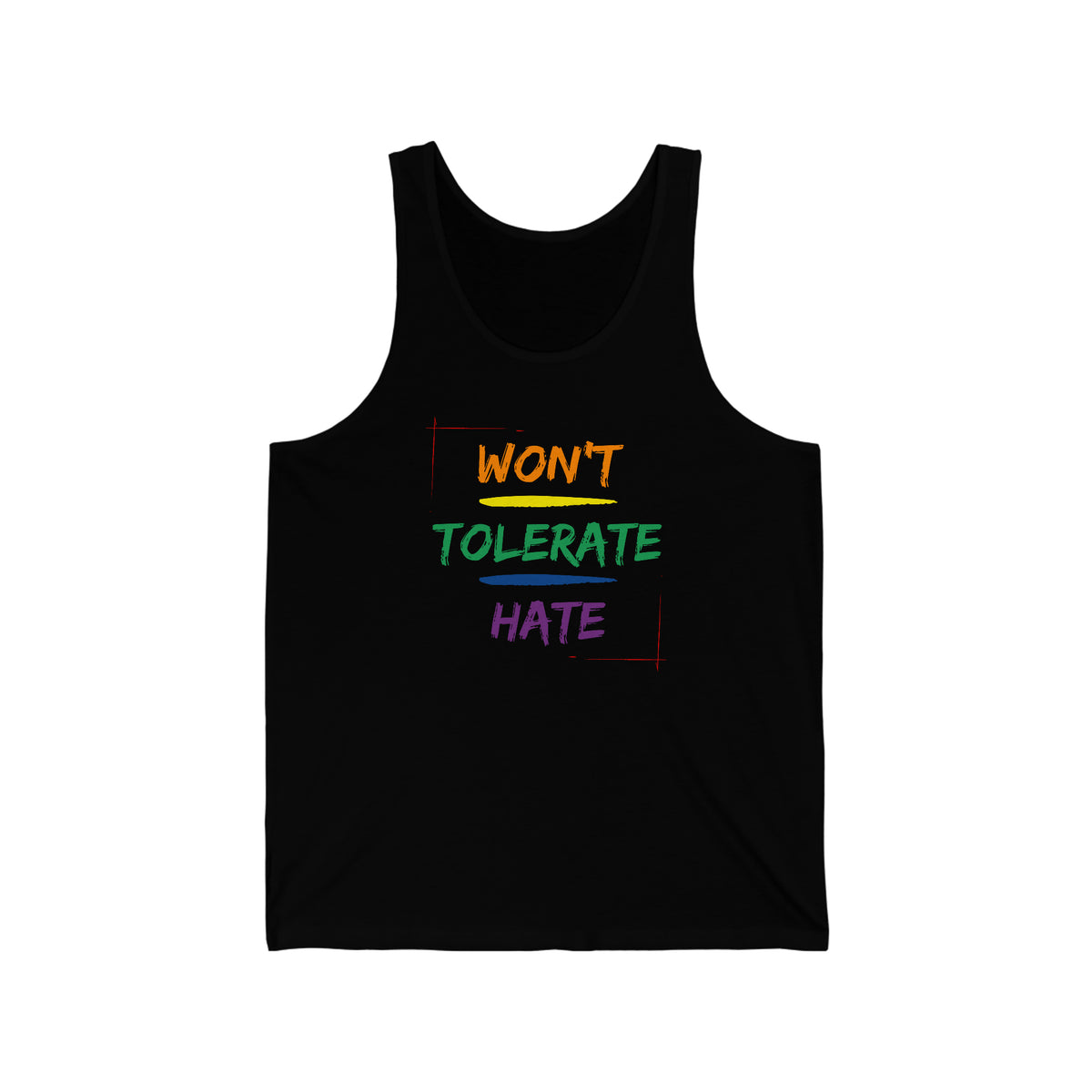 Won't Tolerate Hate Tank - Tank - Twisted Jezebel