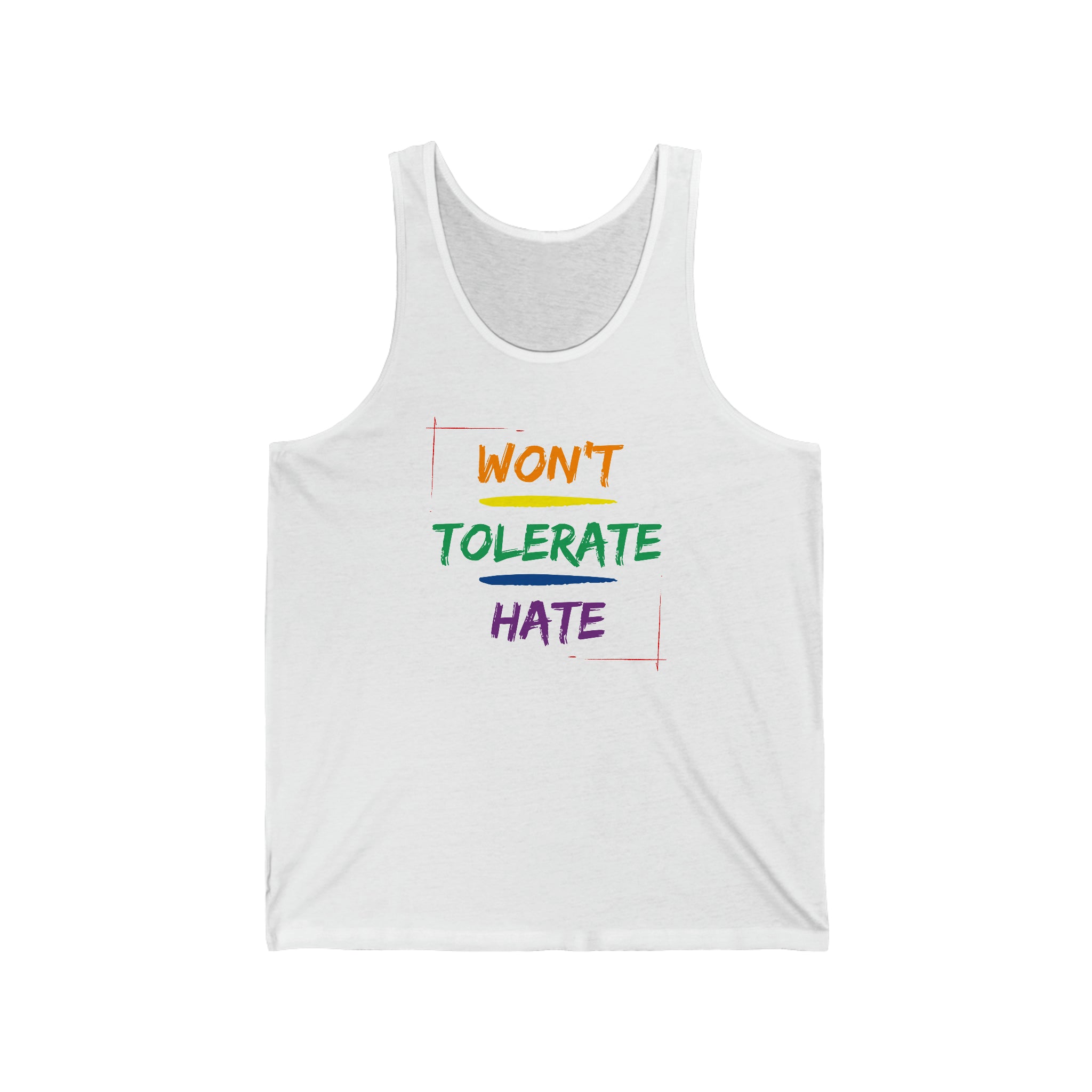 Won't Tolerate Hate Tank - Tank - Twisted Jezebel