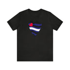 Leather Heart Tee - Tee - Twisted Jezebel