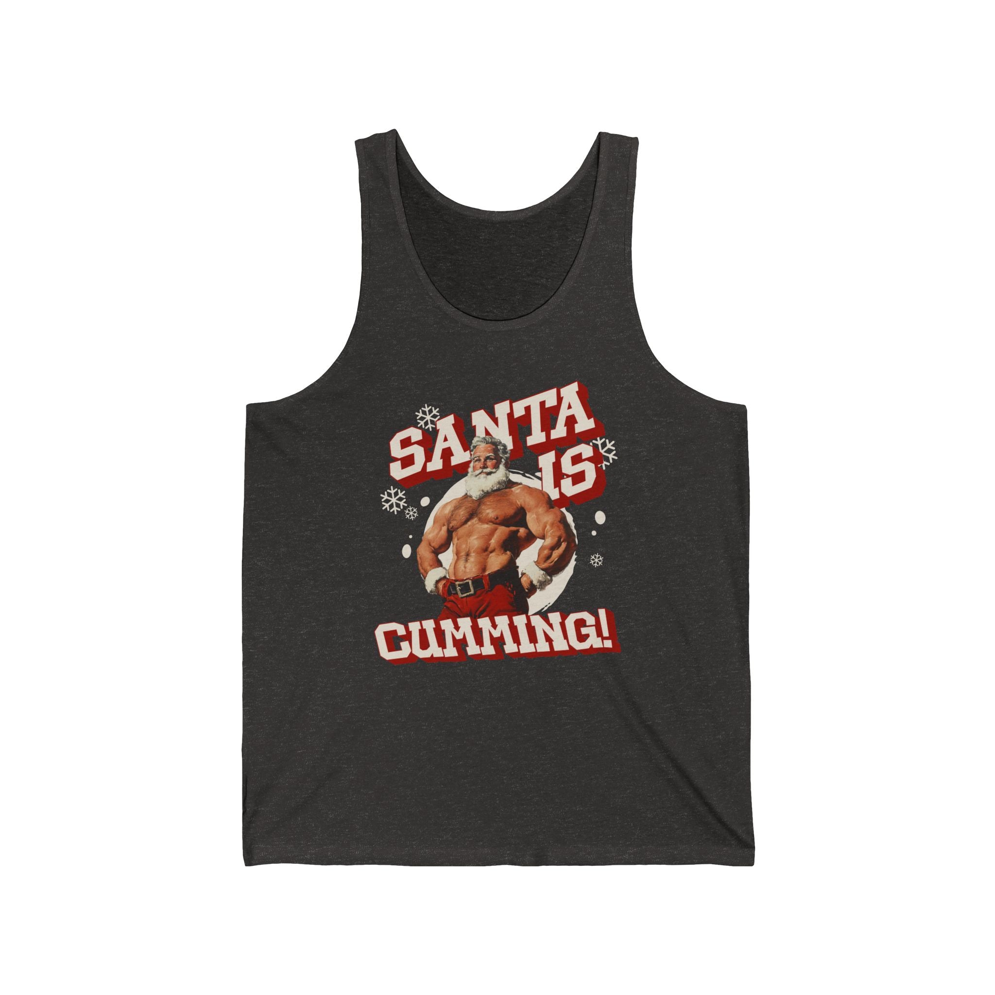 Santa Is Cumming Jersey Tank