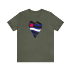 Leather Heart Tee - Tee - Twisted Jezebel