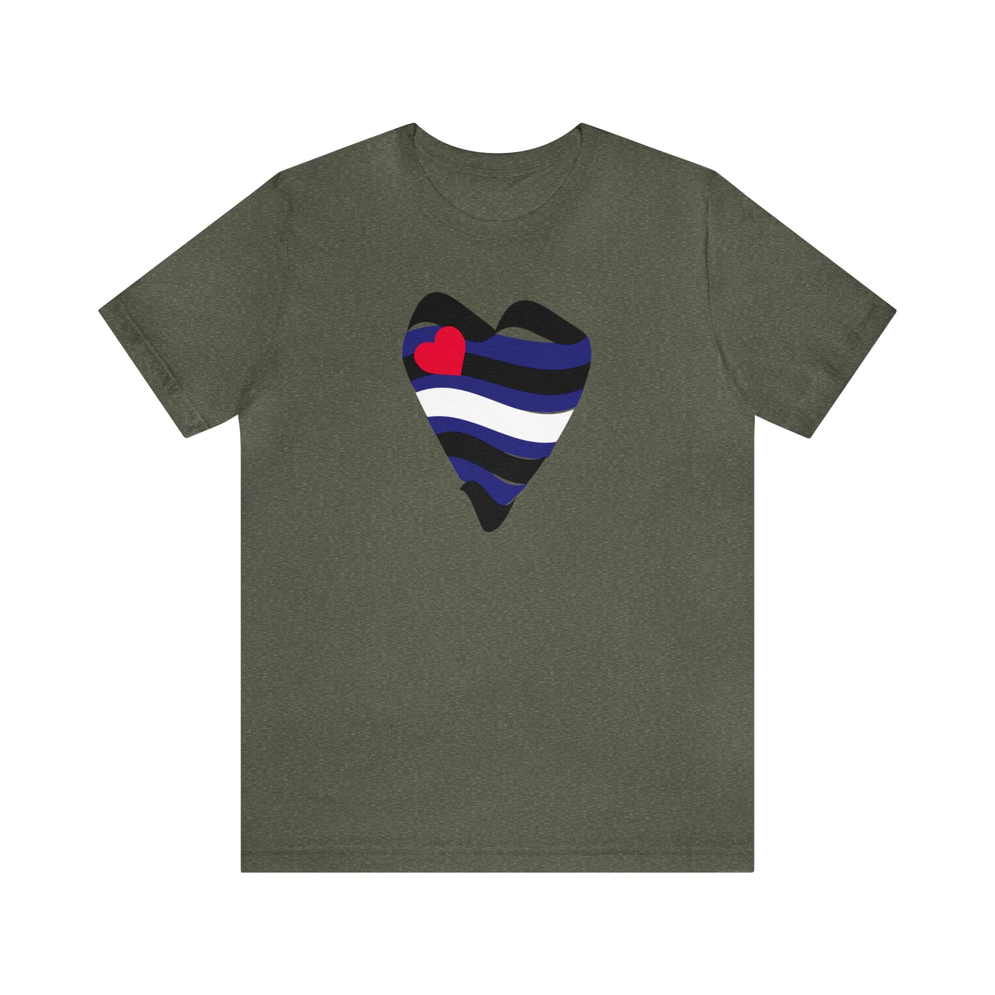 Leather Heart Tee - Tee - Twisted Jezebel