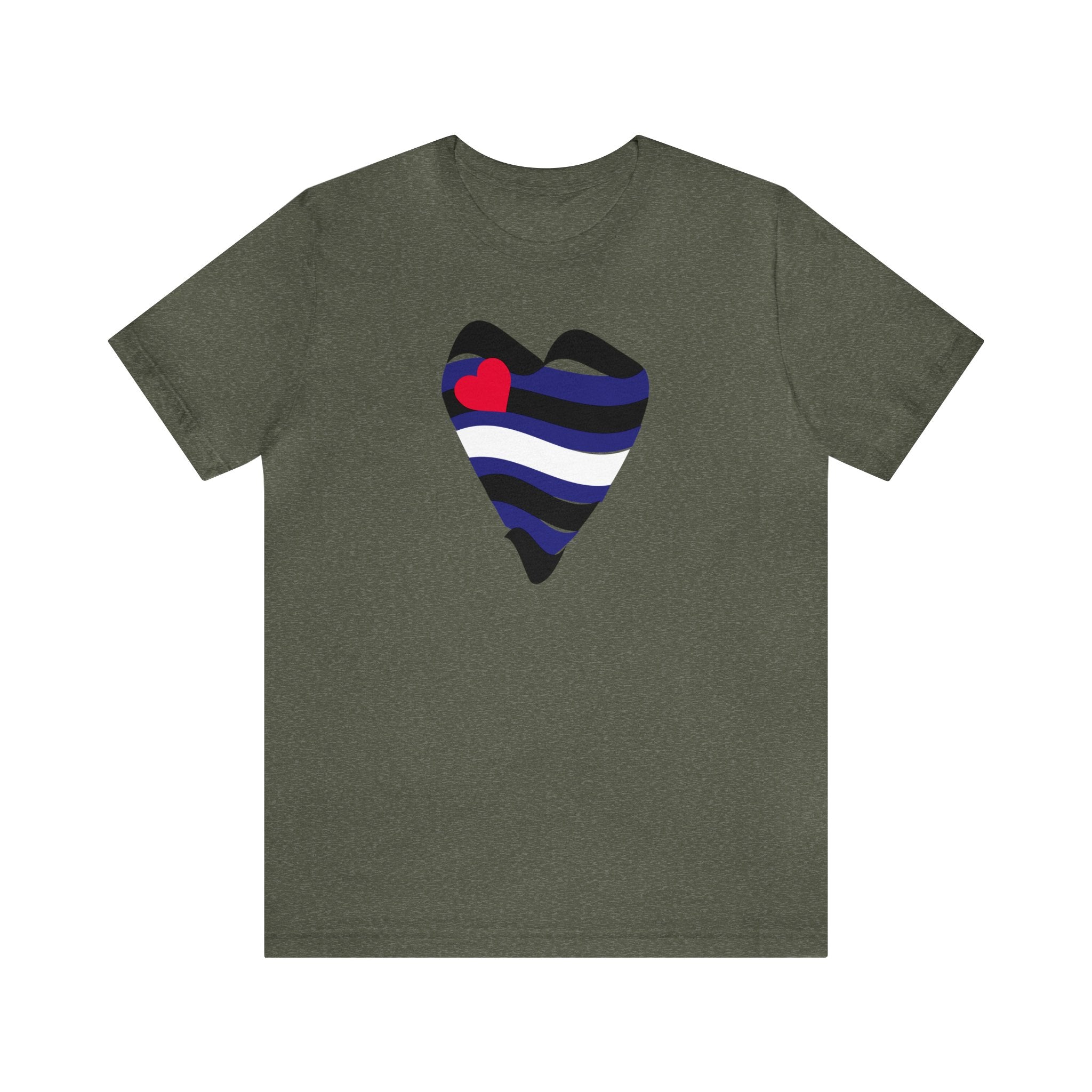 Leather Heart Tee - Tee - Twisted Jezebel