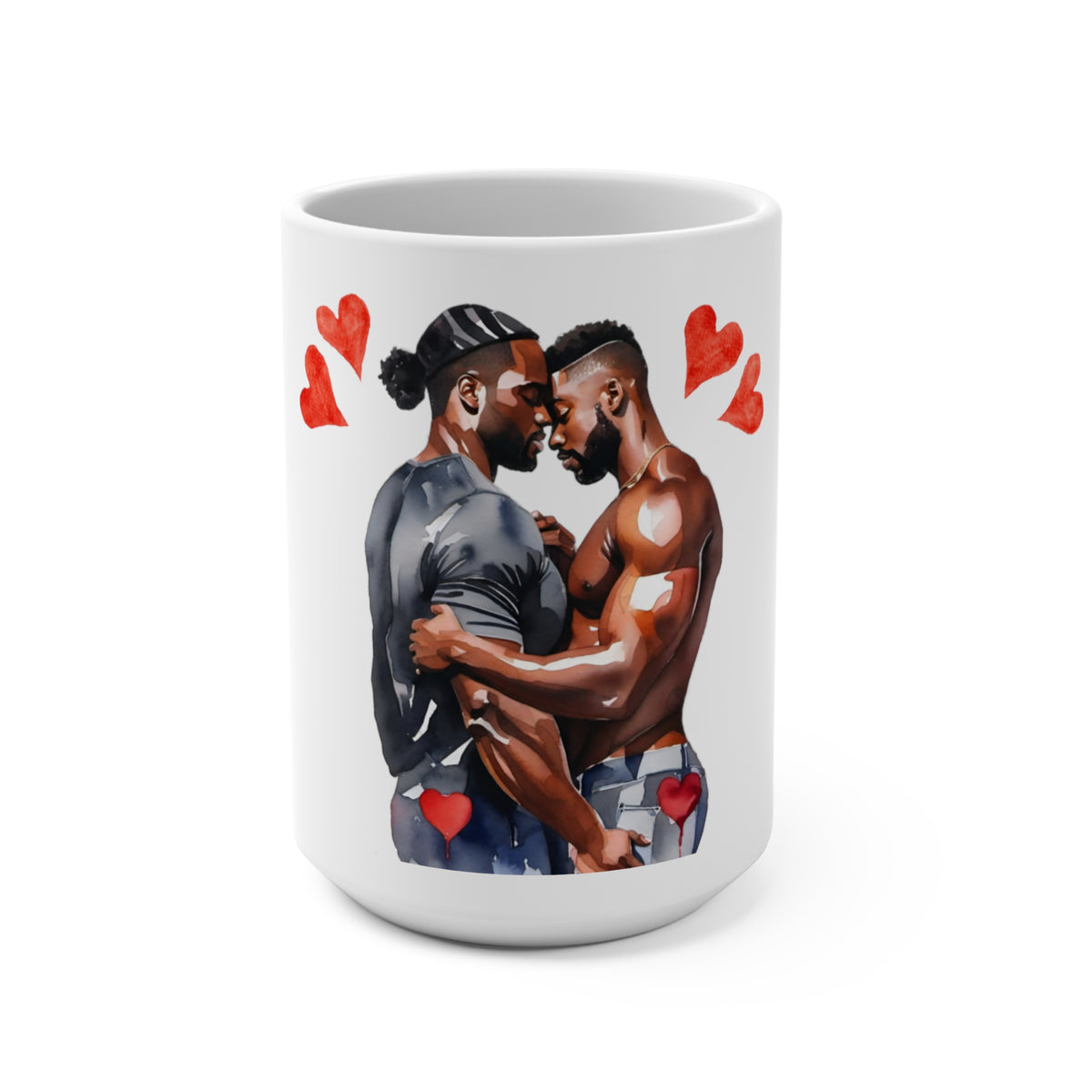 Gay Valentine: Embrace in Love Mug - Mug - Twisted Jezebel