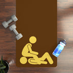Facesitting I Fluid Proof Rimming Mat: Brown & Yellow