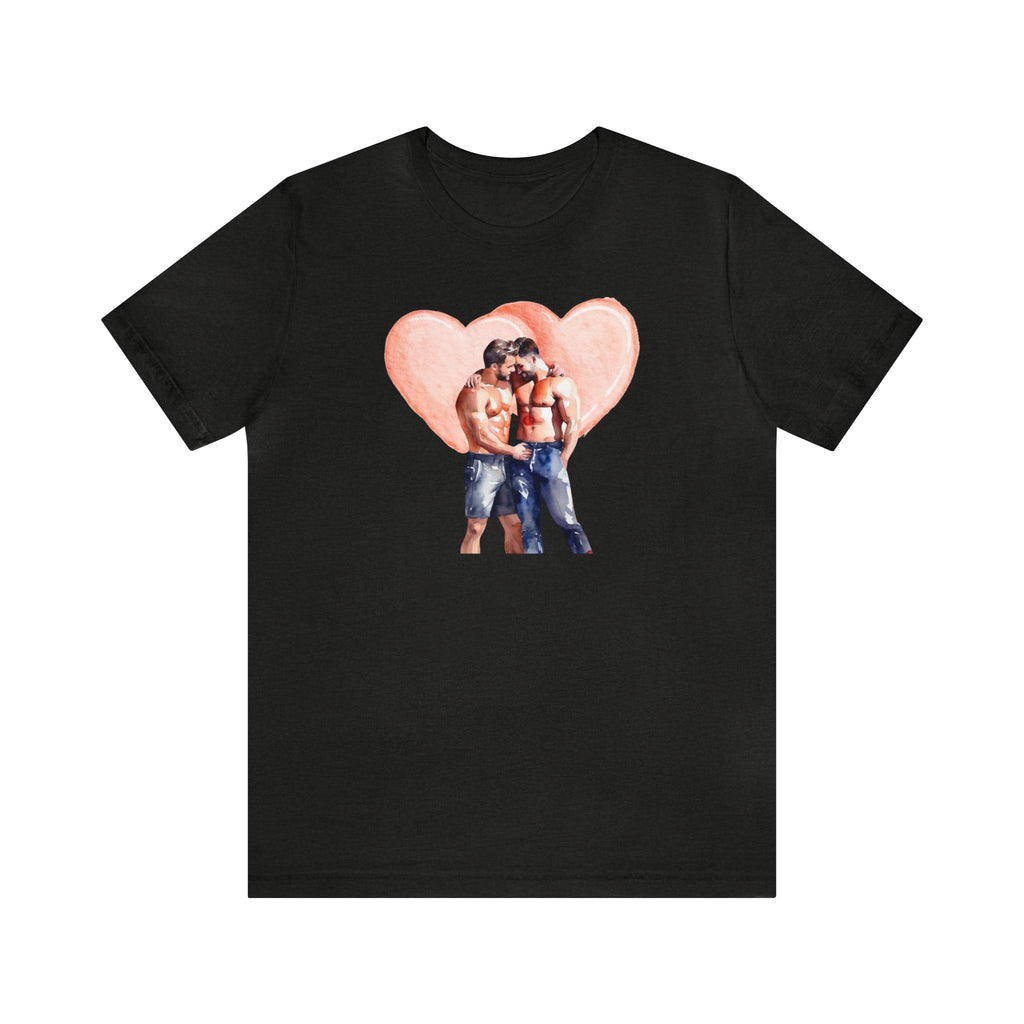 Gay Valentines: "Heartfelt Connection" Tee - T-Shirt - Twisted Jezebel