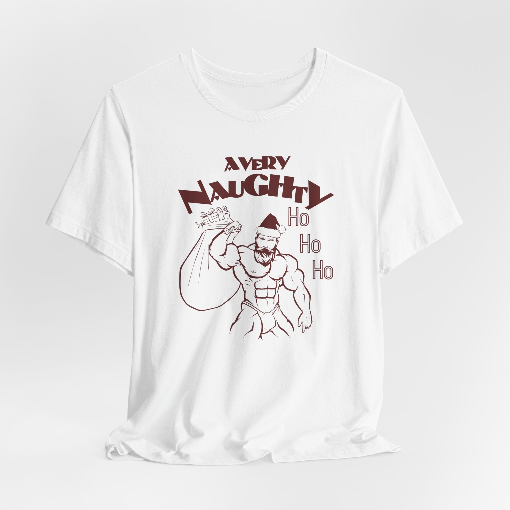 A Very Naughty Ho, Santa Muscle Bear Tee