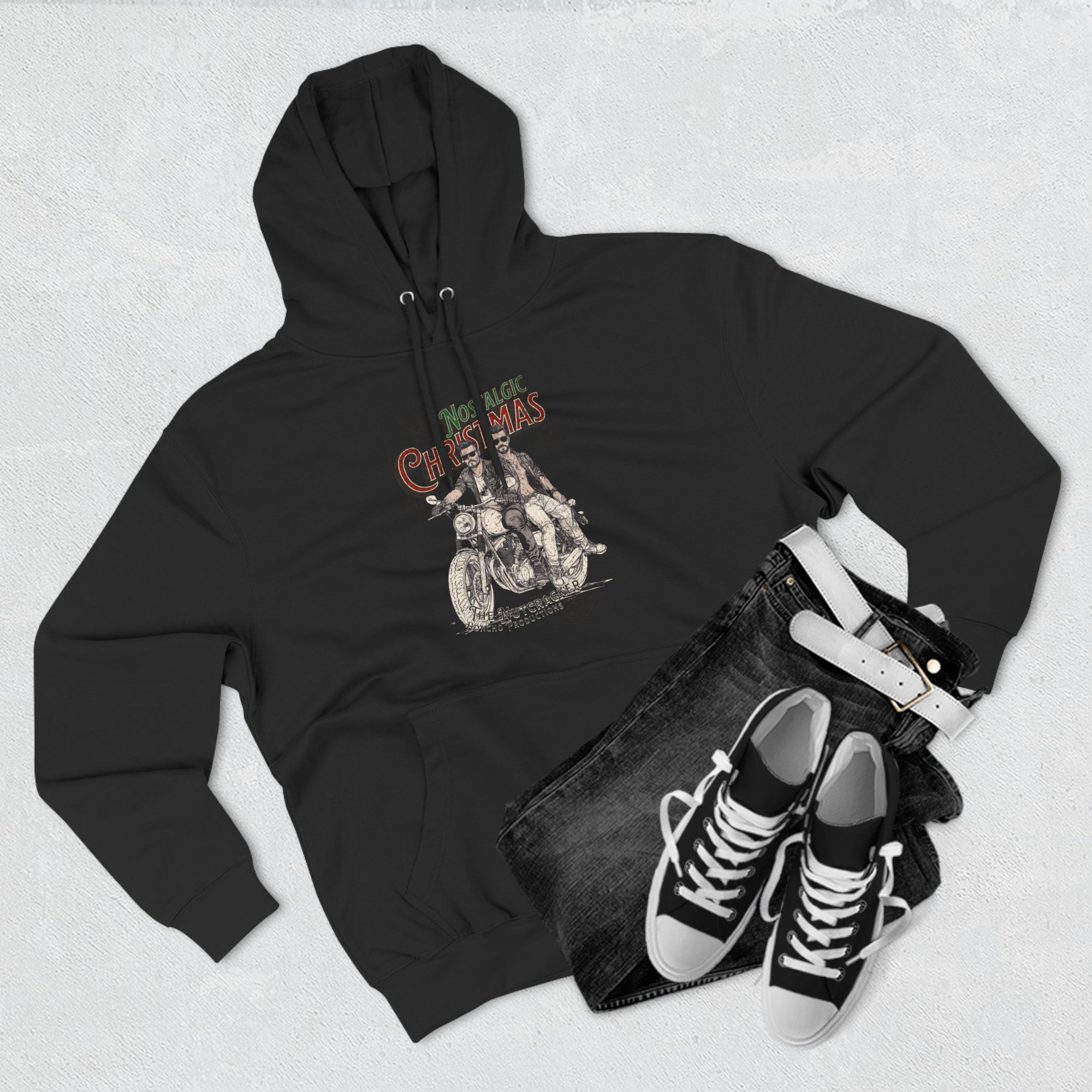 A Honcho Inspired Nostalgic Christmas Three-Panel Fleece Hoodie
