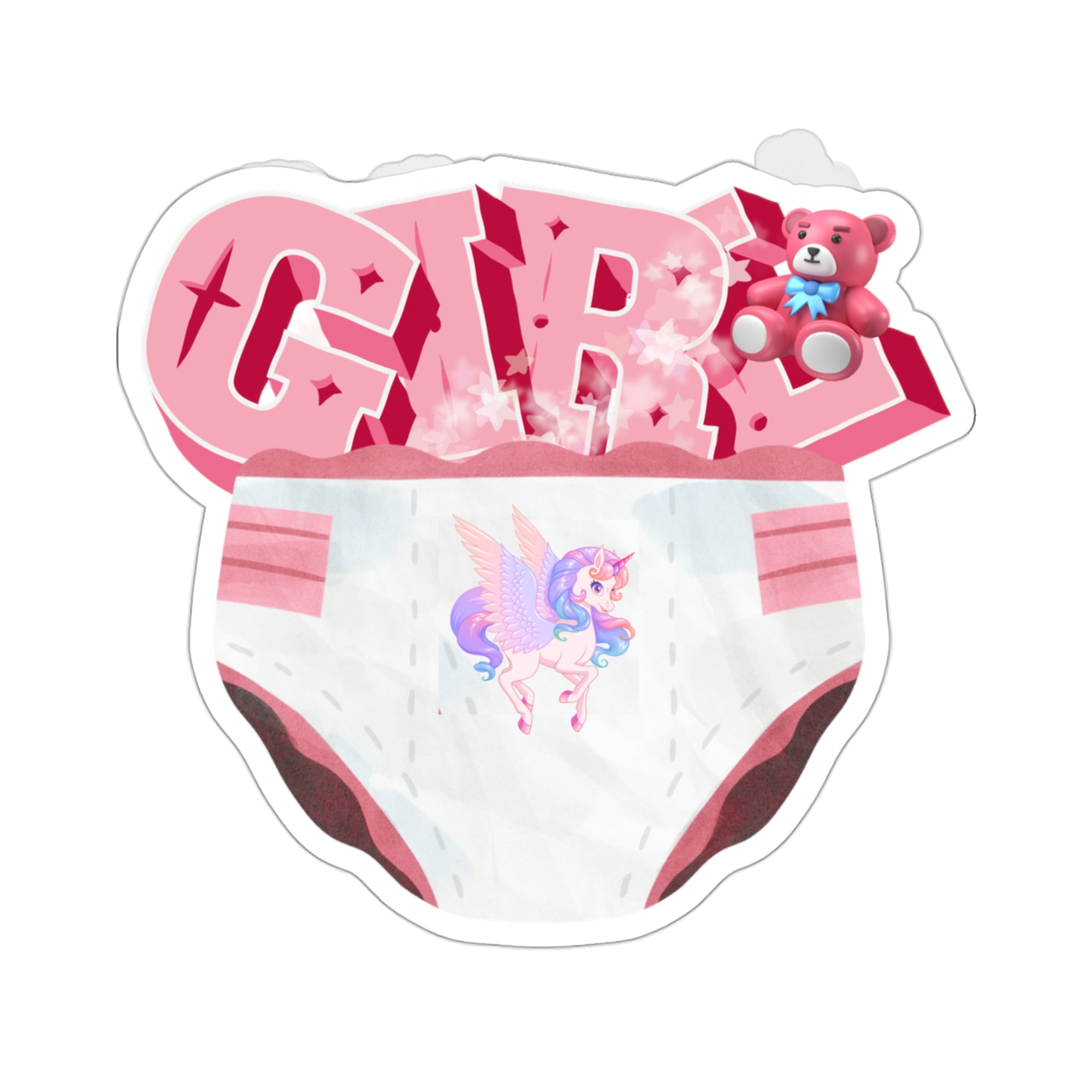 Diaper Girl Kiss-Cut Stickers - Kiss-Cut Stickers - Twisted Jezebel