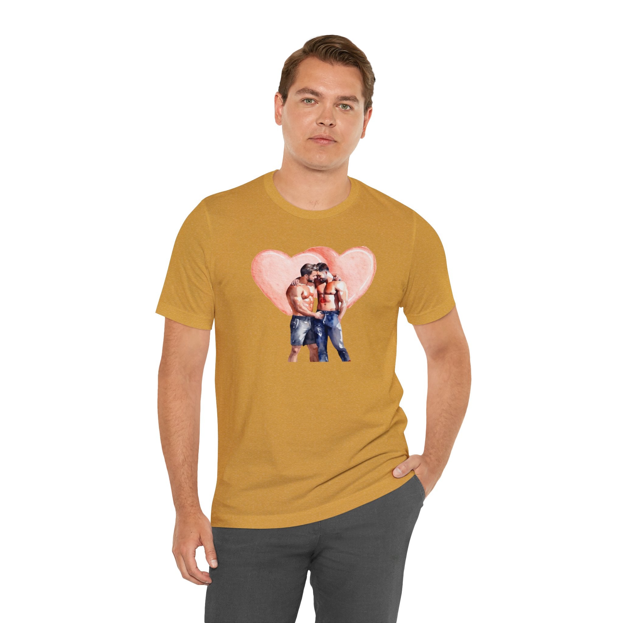 Gay Valentines: "Heartfelt Connection" Tee - T-Shirt - Twisted Jezebel