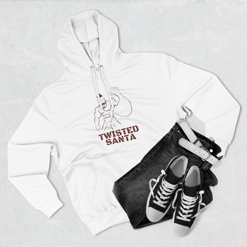 Twisted Santa Three-Panel Fleece Hoodie