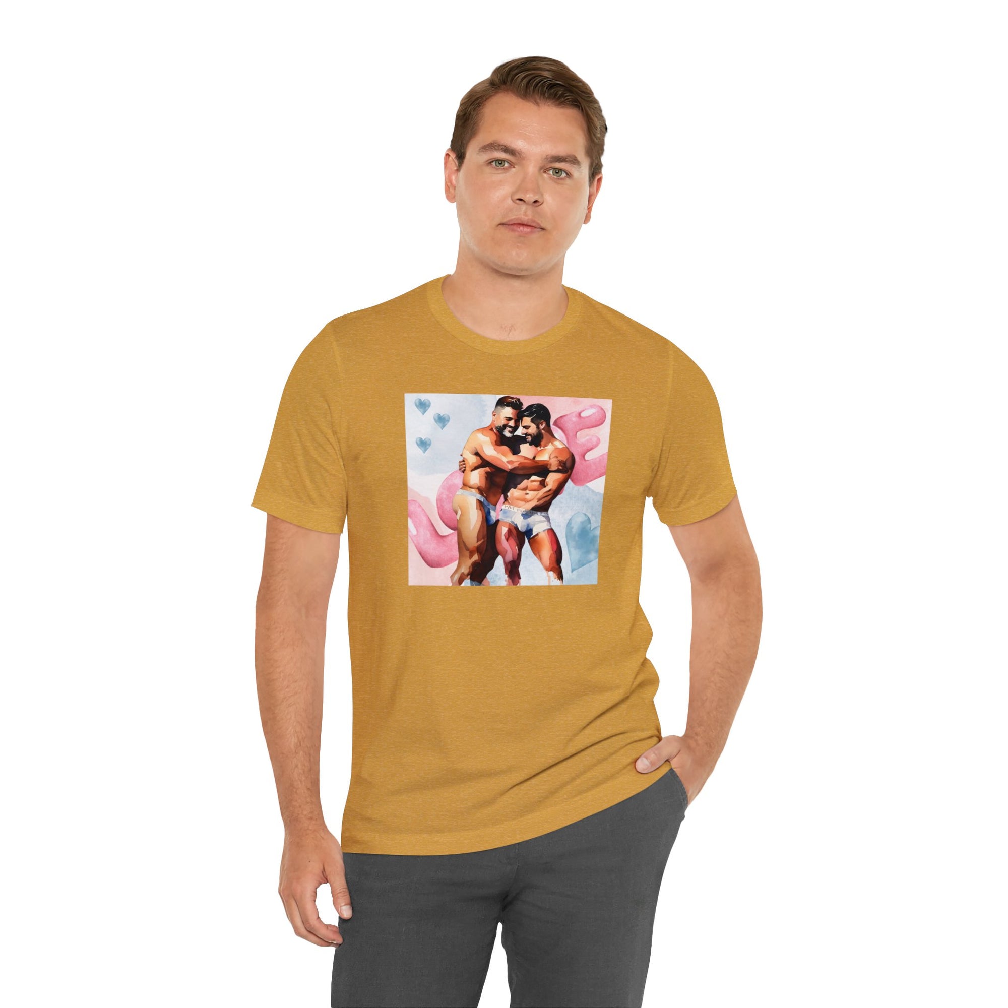 Gay Valentines: "Embrace of Affection" Tee - T-Shirt - Twisted Jezebel