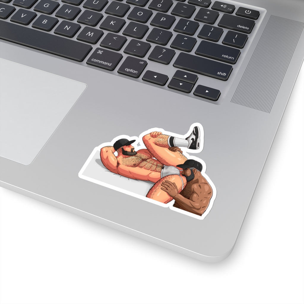 Men Rimming Kiss-Cut Stickers: Biracial II Edition