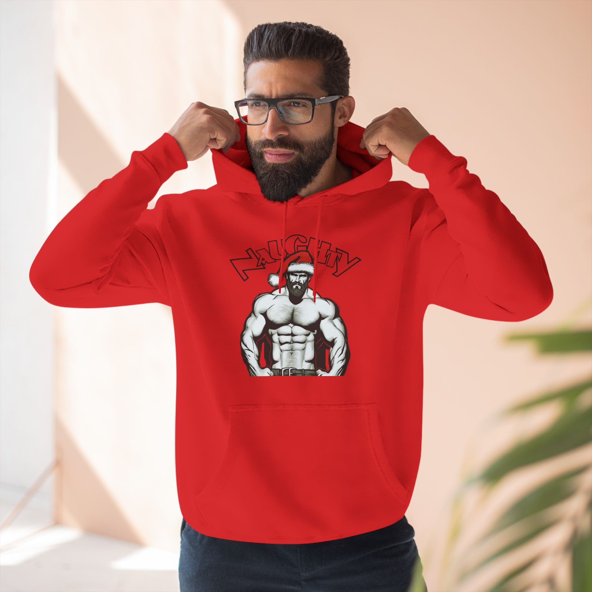 Naughty Daddy Three-Panel Fleece Hoodie