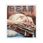 Bear Butt Kiss-Cut Stickers