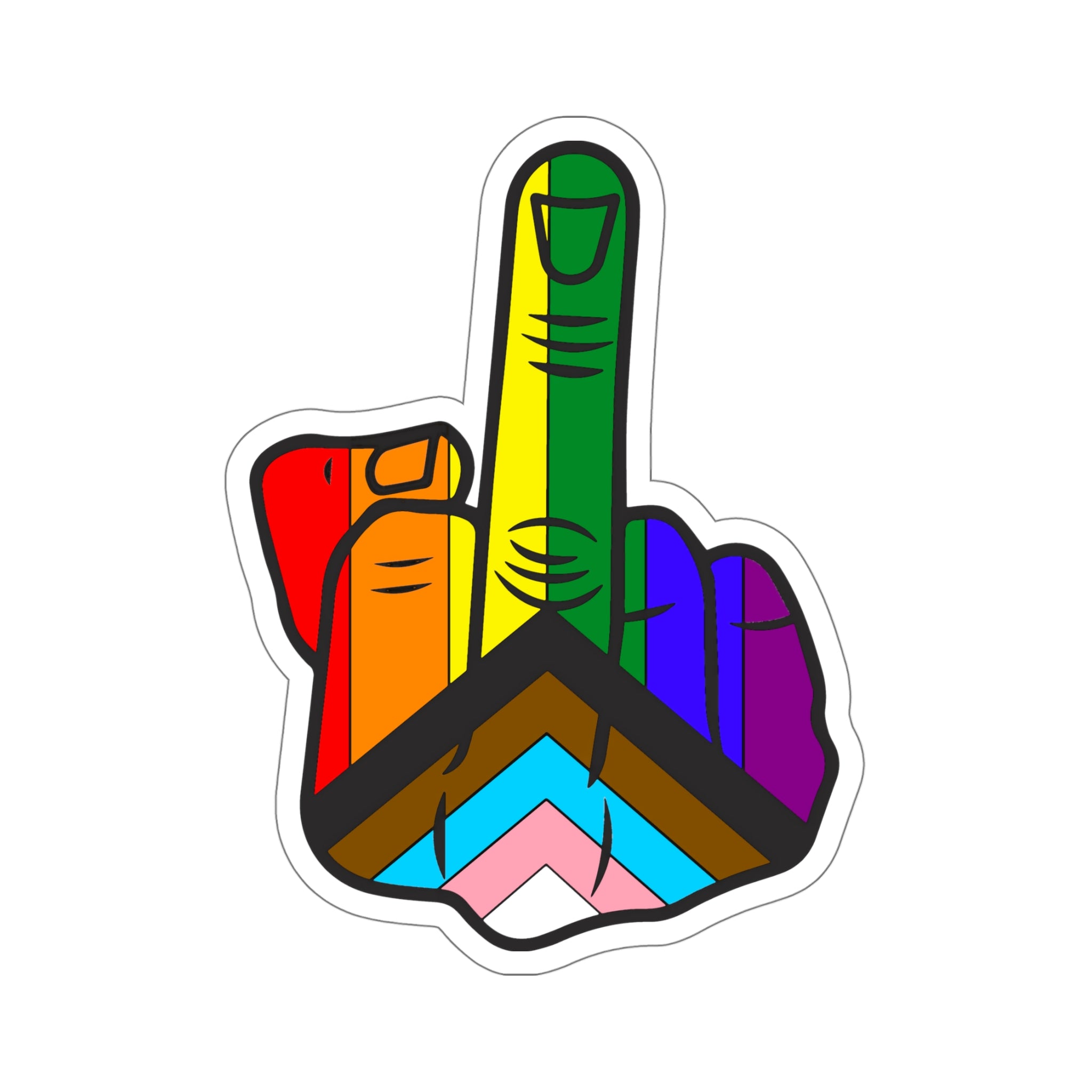 Fuck You Pride Kiss-Cut Stickers - Kiss-Cut Stickers - Twisted Jezebel