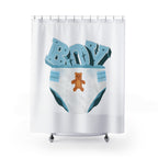 Diaper Boy Shower Curtain - Shower Curtain - Twisted Jezebel