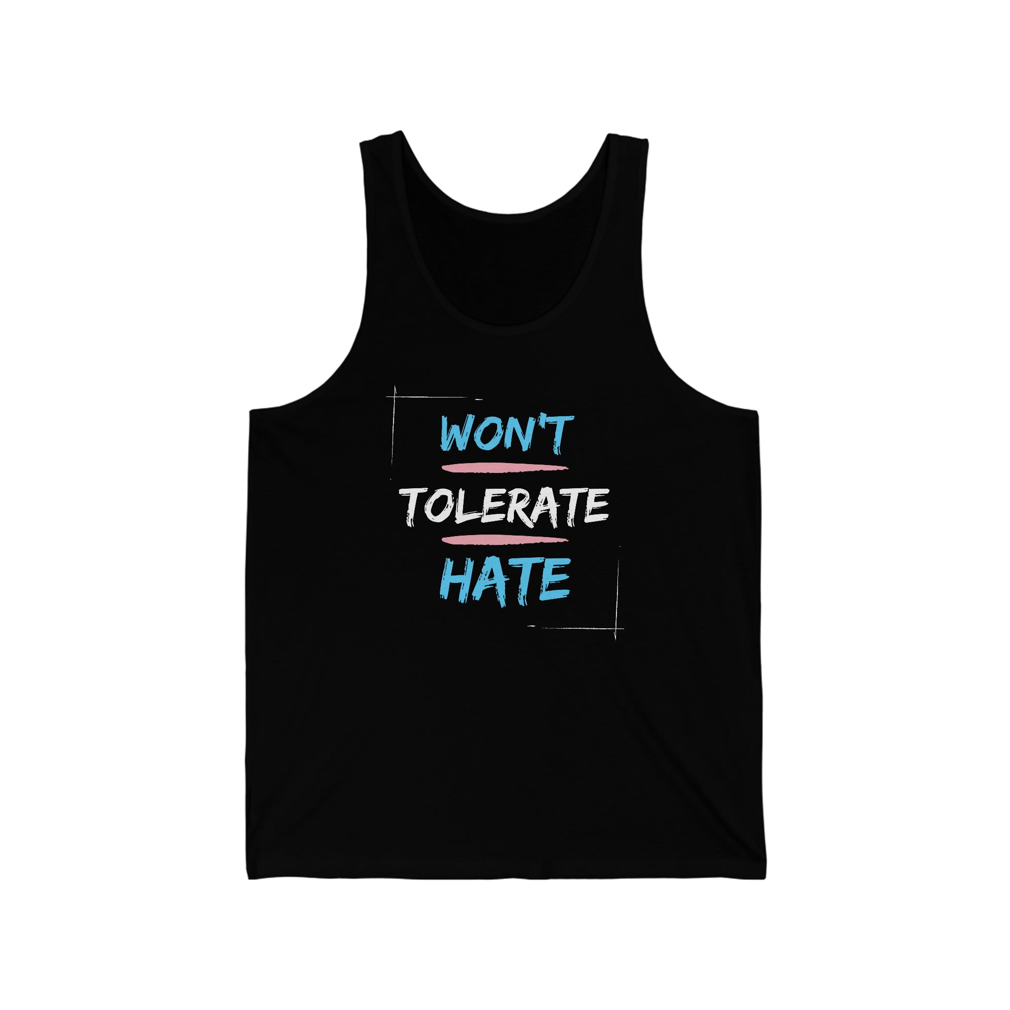 Won't Tolerate Hate Tank Trans - Tank - Twisted Jezebel