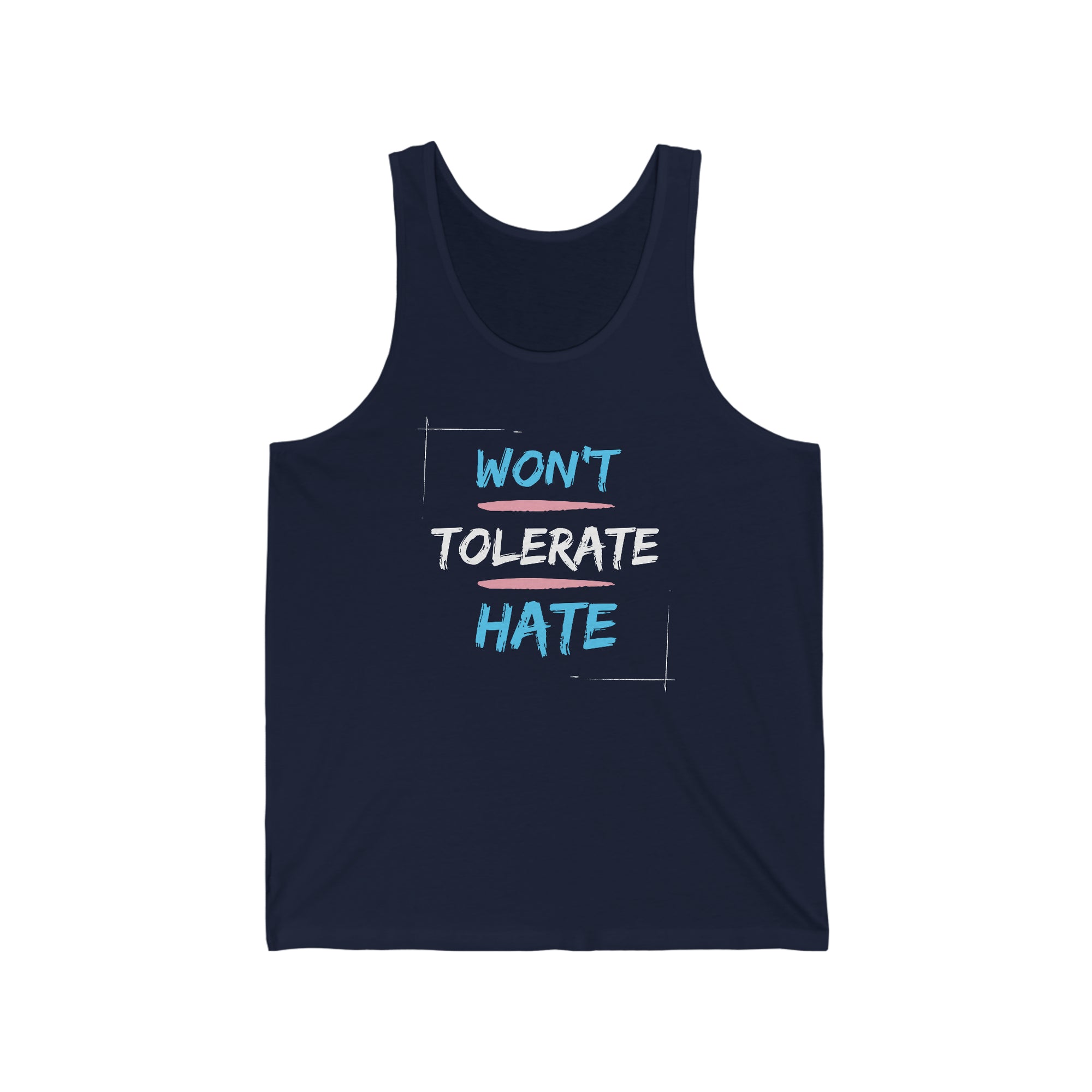 Won't Tolerate Hate Tank Trans - Tank - Twisted Jezebel