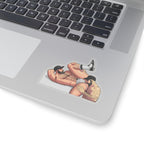Men Rimming Kiss-Cut Stickers: Color Edition