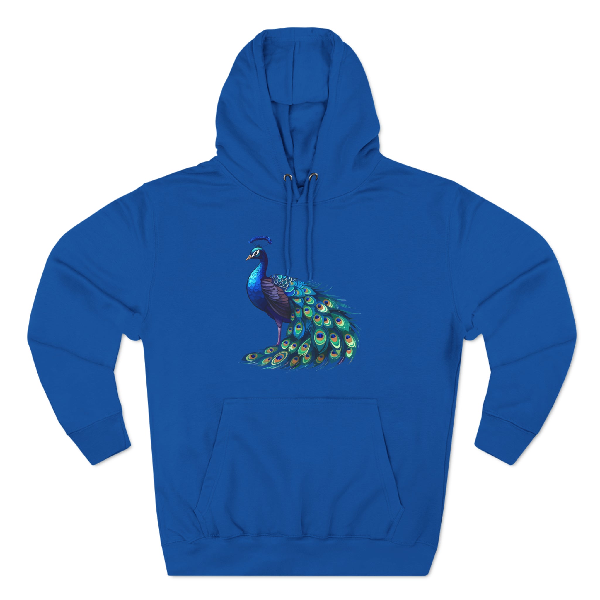 Proud as a Peacock Three-Panel Fleece Hoodie - Hoodie - Twisted Jezebel