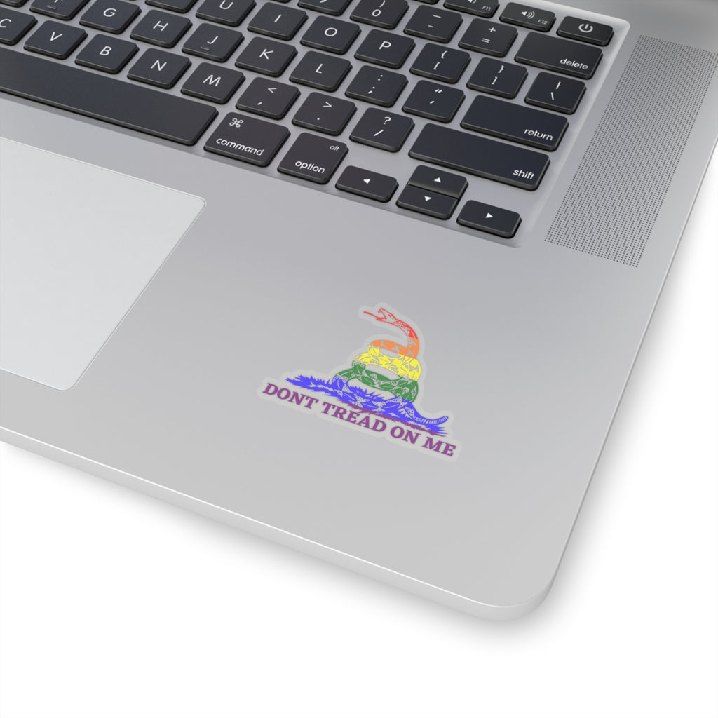Dont Tread On Me Pride Edition Kiss-Cut Stickers - Kiss-Cut Stickers - Twisted Jezebel