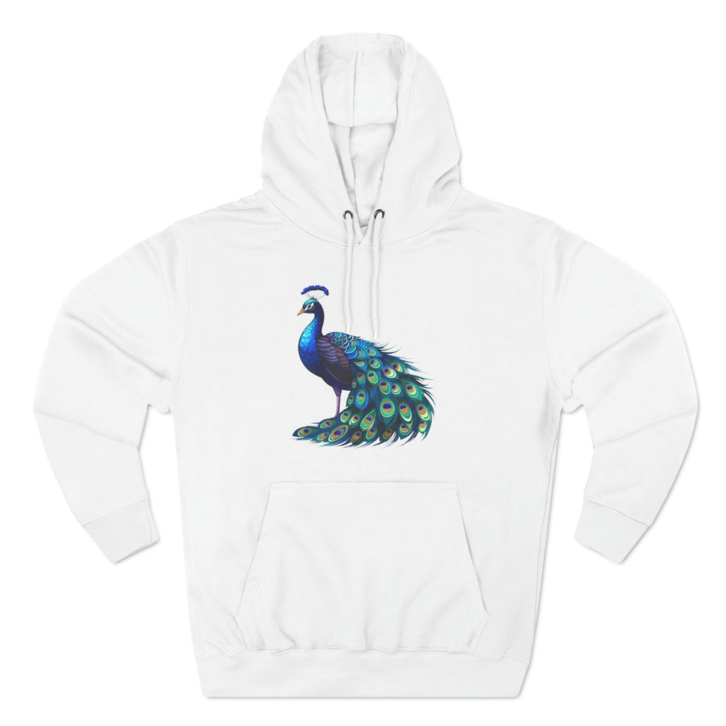 Proud as a Peacock Three-Panel Fleece Hoodie - Hoodie - Twisted Jezebel