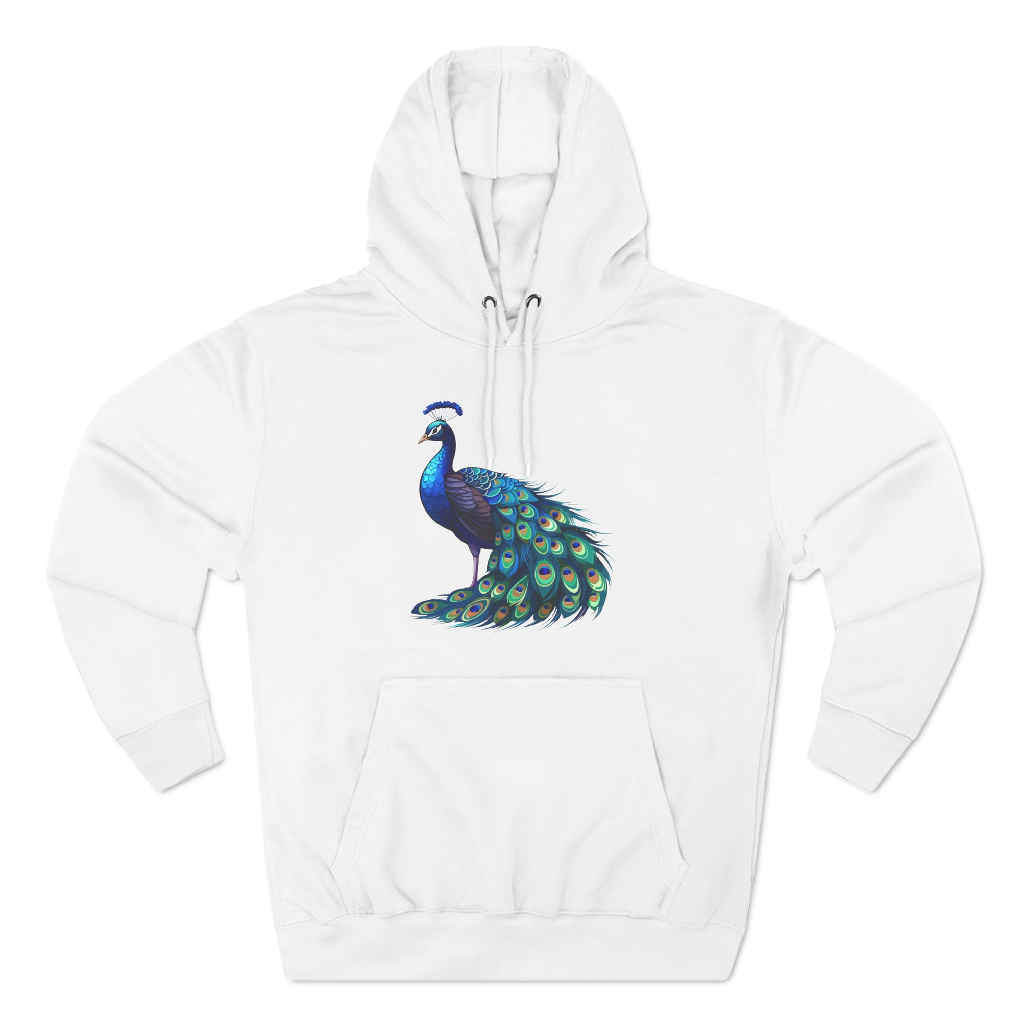 Proud as a Peacock Three-Panel Fleece Hoodie - Hoodie - Twisted Jezebel