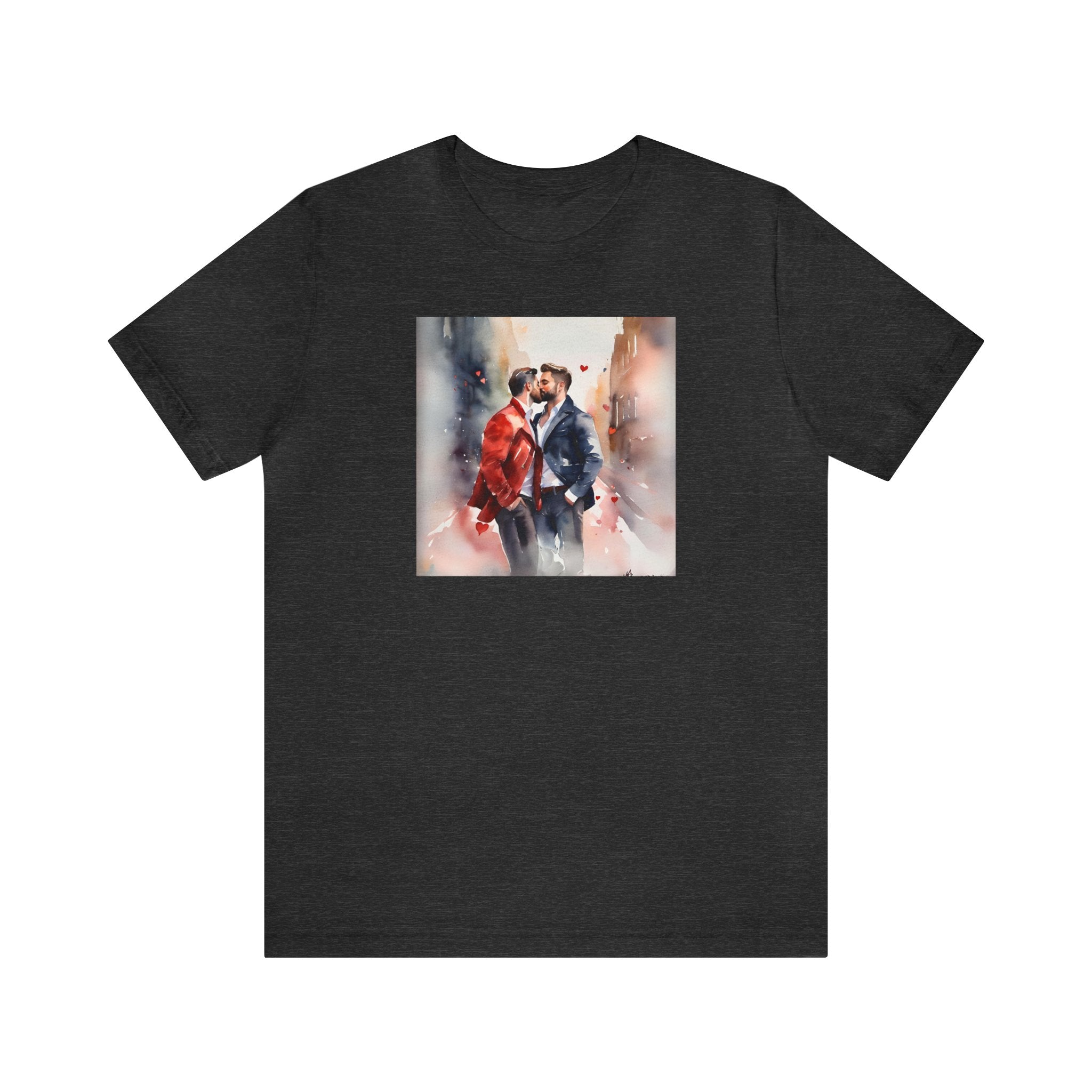 Gay Valentines: "Heartfelt Kiss" Tee - T-Shirt - Twisted Jezebel