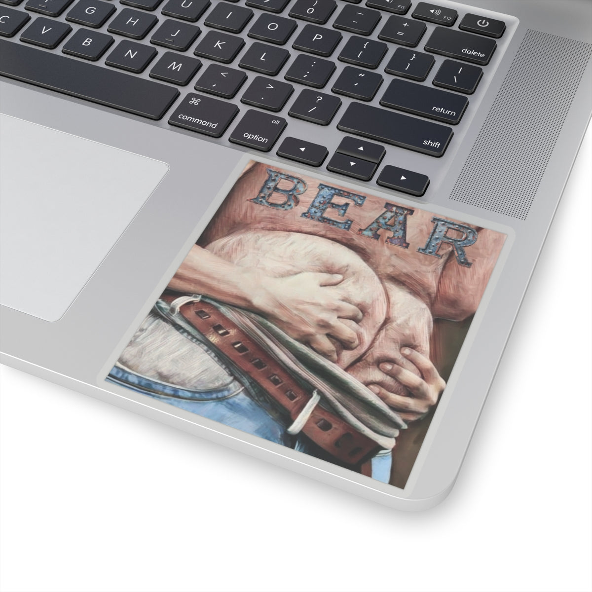 Bear Butt Kiss-Cut Stickers