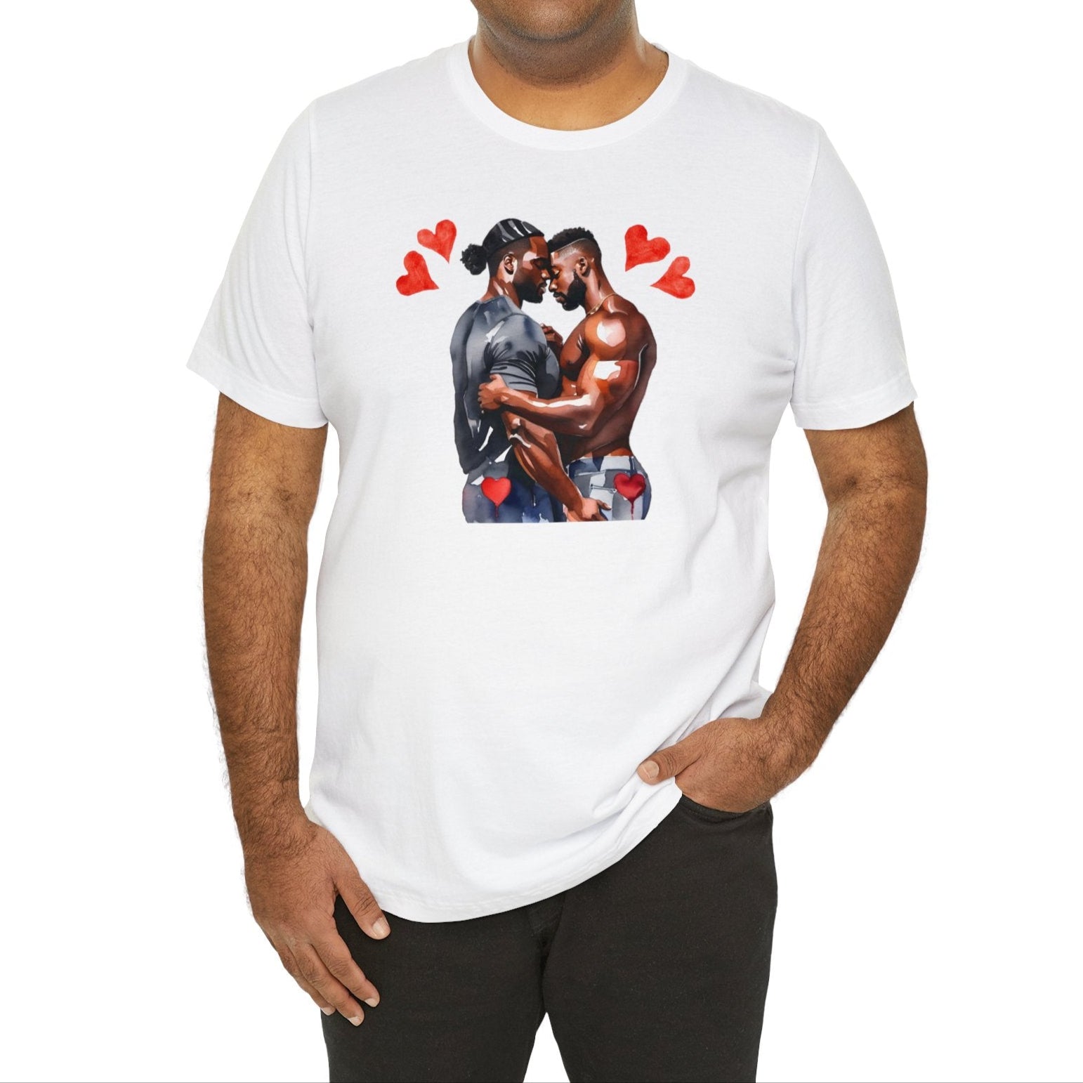 Gay Valentines: "Embrace in Love" Tee - T-Shirt - Twisted Jezebel