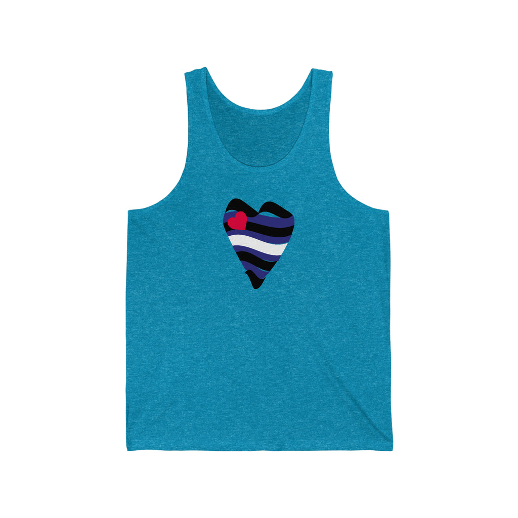 Leather Heart Tank - Tank - Twisted Jezebel