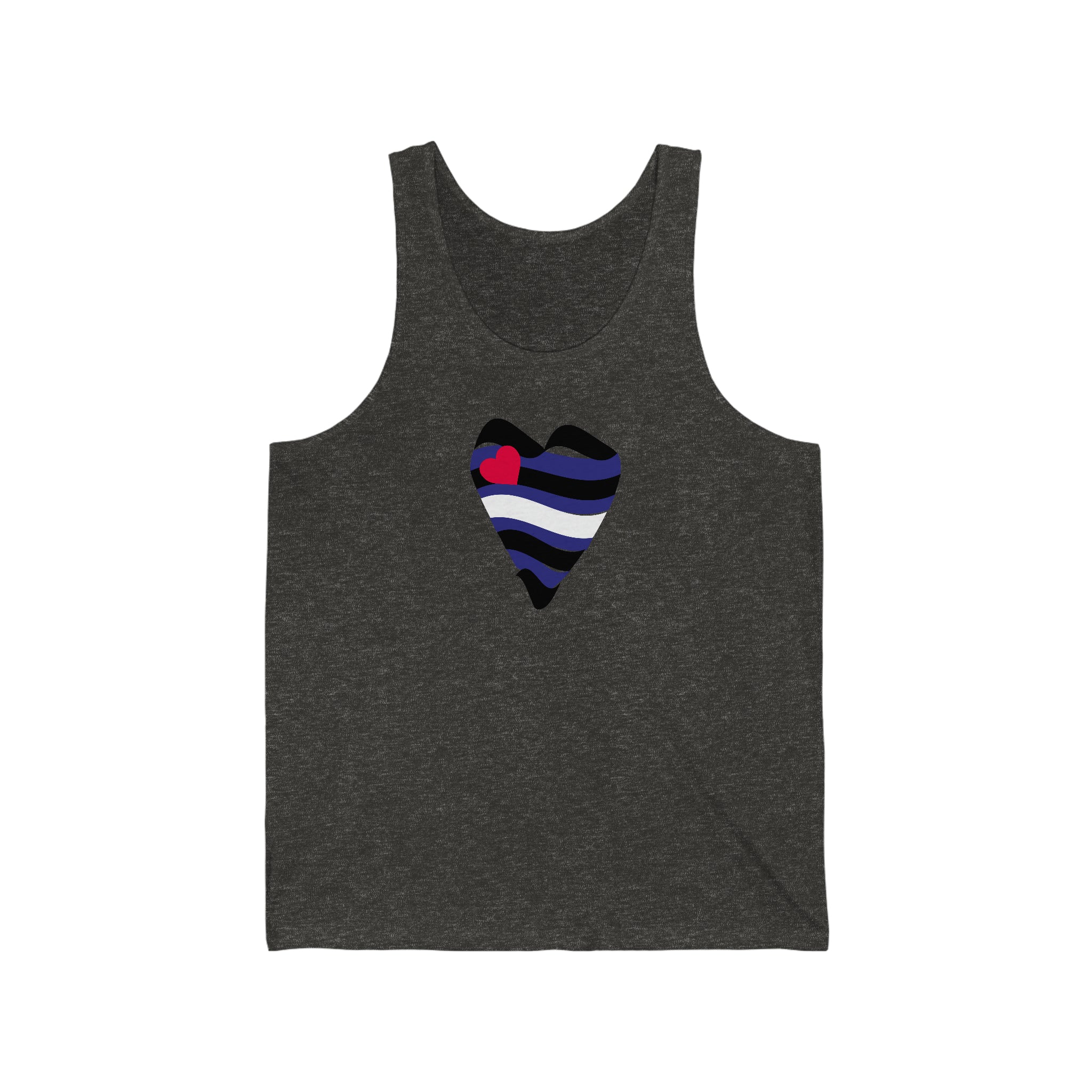 Leather Heart Tank - Tank - Twisted Jezebel