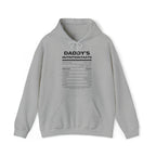 Daddy's Nutrition Facts Hoodie - Hoodie - Twisted Jezebel