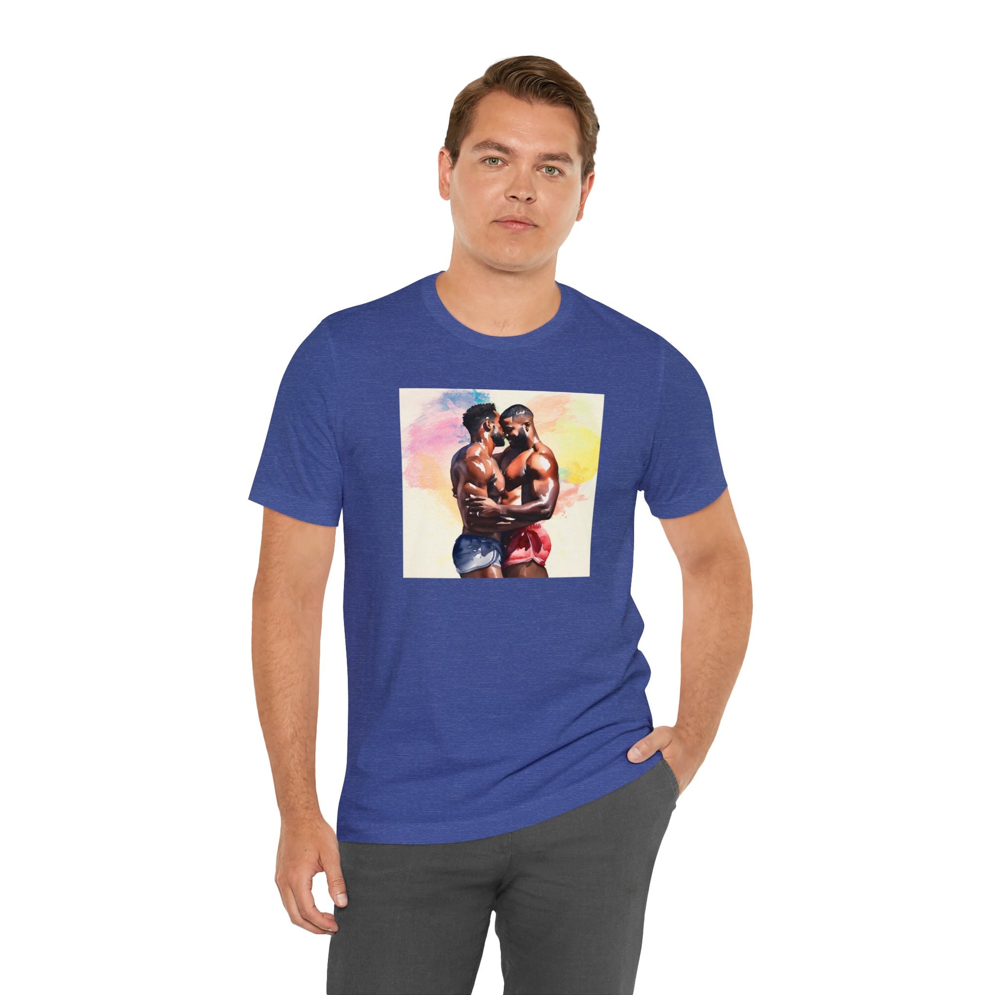 Gay Valentines: "Sunset Embrace" Tee - T-Shirt - Twisted Jezebel
