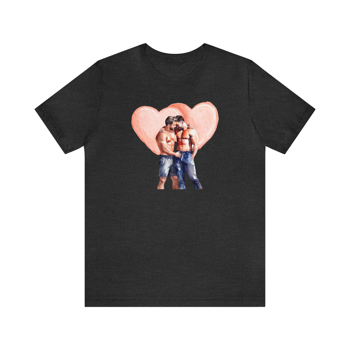 Gay Valentines: "Heartfelt Connection" Tee - T-Shirt - Twisted Jezebel